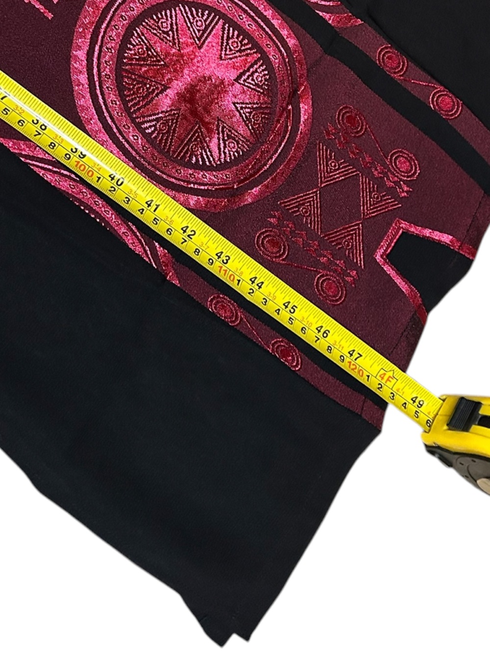 Silk Stunning Red & Black Asian Tunic Vest Statement Piece - Small - Picture 12 of 12